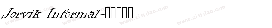 Jorvik Informal字体转换
